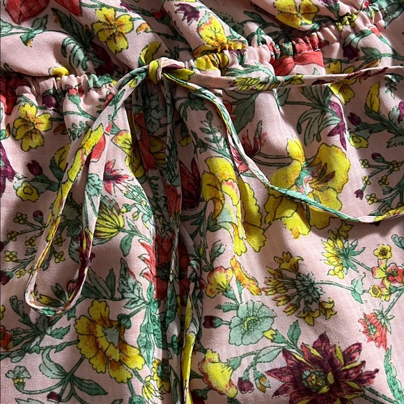 LOFT Pink Floral Dress Size MP - Picture 4 of 12